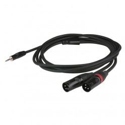 DAP FLX466 FLX46 - stereo mini-jack to 2 XLR/M 3P